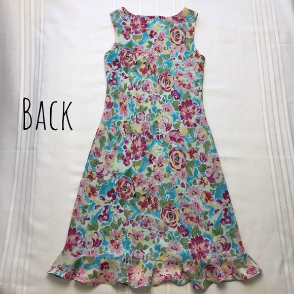 Talbots, Floral Dress, sz 1 - Picture 2 of 7